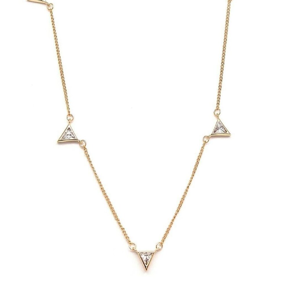 Anthropologie Multi Triangle Necklace by Rachael Ryen NWT
